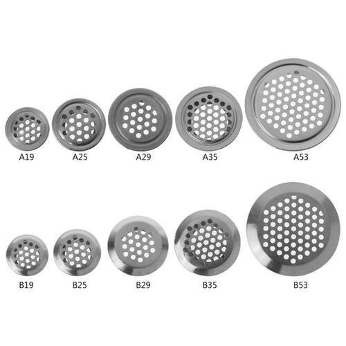 Stainless Steel Air Vent Hole Ventilation Louver Round Shape