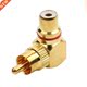 Degree Angle Quality Right RCA Brass Black Red High 1PCS