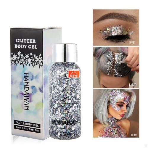 Eye Glitter Nail Hair Body Face Glitter Gel Art Flash Heart