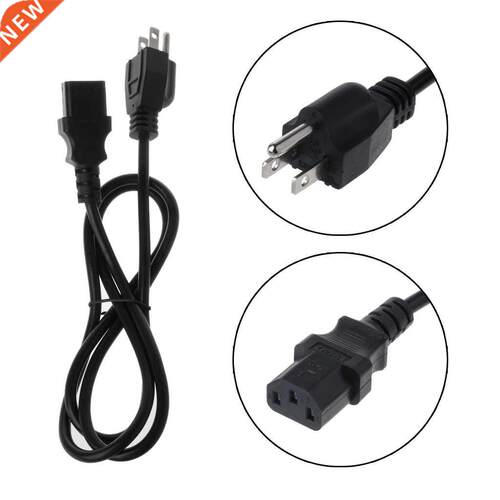 US Plug 3-Pin AC Power Cord Cable Cable Wire 1.2m For AC Ada