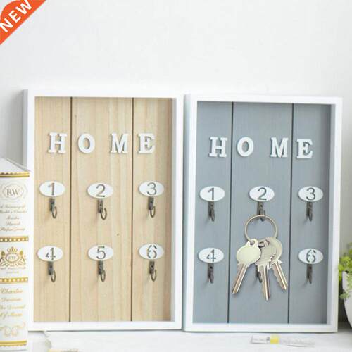 Creative Wall Mounted Key Holder Storage Shelf Key Hanger Ho