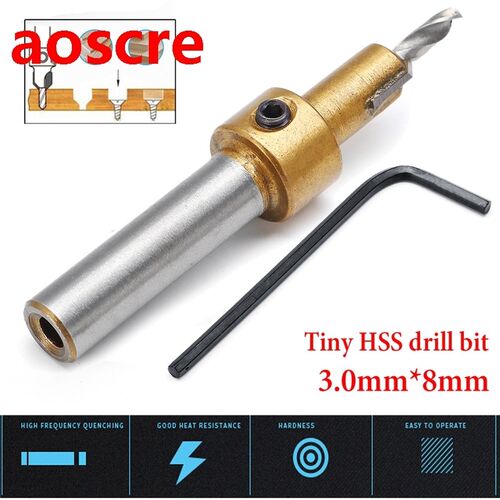 1pcs Hss Timber Wood Working Countersink Drill Bit Kit Screw