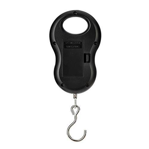Black Electronic 50Kg 10g Hanging Scale LCD Digital Scale Ba