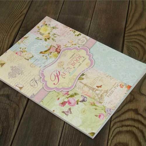 Vintage Flower Wrapping Paper Book Floral Bird Decorative P