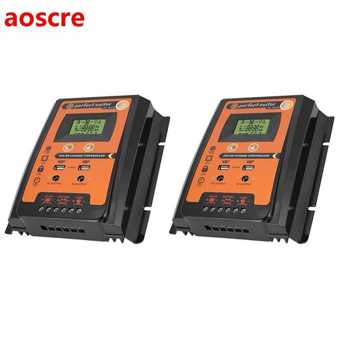 50A/70A 12V 24V Solar Charge Controller LCD Dual USB Solar R