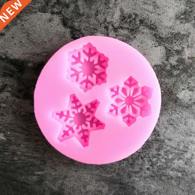 New 4 pieces of Christmas snow fudge cake decoration tools c