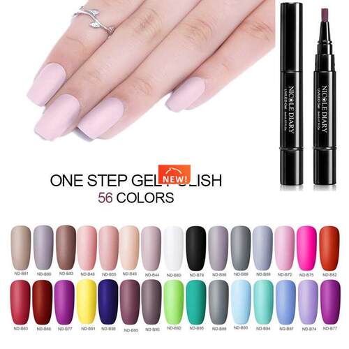 3 ni 1 Nail UV Gel Polish Nail Varnish Pen One Step 3