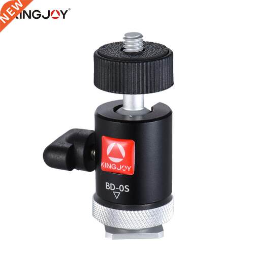 Kingjoy BD 0S Mini Ball Head Mount with Hot Shoe Adapter fo