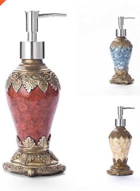 Retro Agate White Soap Dispenser with Proof Pump,Refillable