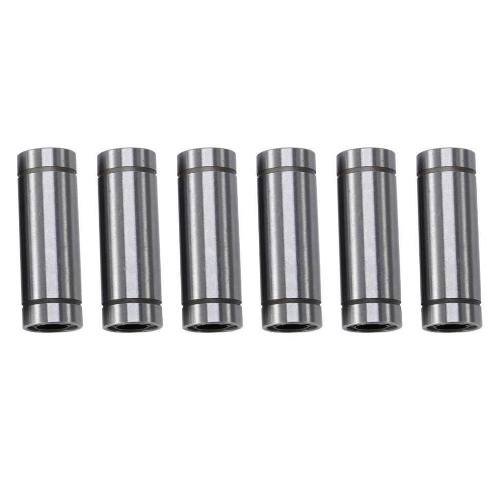 6pcs LM8LUU Long Linear Motion Ball Bearings for 8mm Rod D