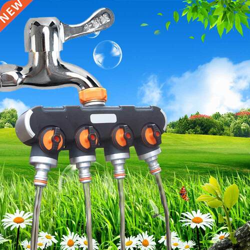 Multifunctional Gardening Watering One In Four Out Diverter