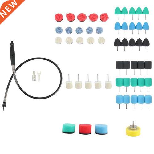 68PCS Electric Flexible Shaft Detail Polishing Set Wool Spon