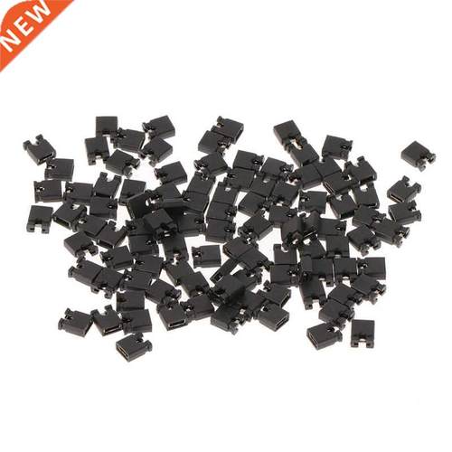 100 Pcs 2.54mm Standard Jumper Blocks Caps For Hard Drive CD