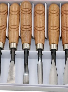 6 pcsSet hand carving tools chisel woodcut chip part costume