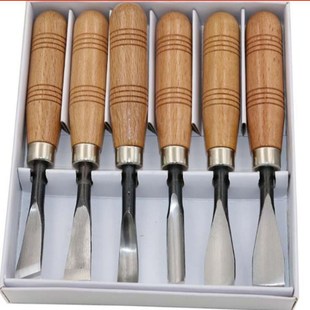 6 pcsSet hand carving tools chisel woodcut chip part costume