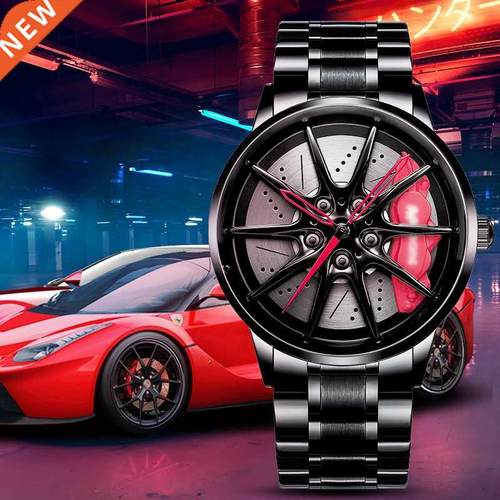 NEKTOM Wheel Rim Hub Watches Men Custom Design Sport Car Ri