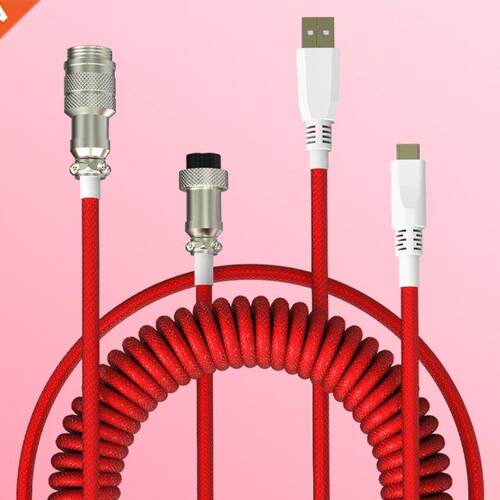 Mechanical Keyboard Aviator Cable Aviation Connector USB C C