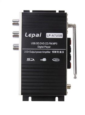 LEPY Auto Mini MP3 Hi-Fi Stereo Audio Amplifier with USB/ SD