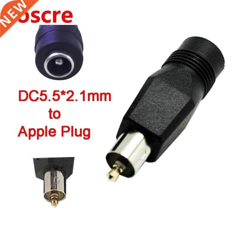 1Pcs Straight New Apple plug to DC5.5*2.1mm Female Laptop Po