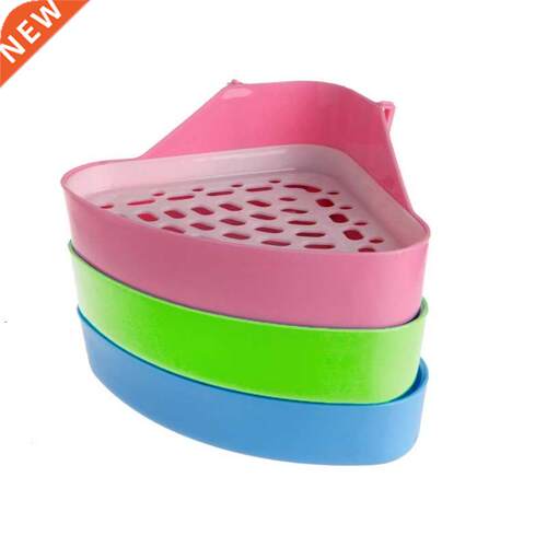 Pet Cat Rabbit Small Animal Pee Toilet Potty Bowl Corner Cle