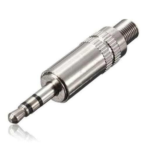 2pcs Headphone Connector 3.5mm Alloy Jack Plug Earphone Ster