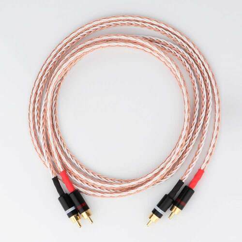High Quality Pair Preffair RCA to RCA Cable Hi-end HIFI OFC