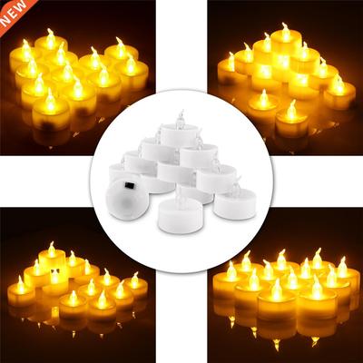12 PC Creative LED Candle Multicolor Lamp Simulation Color F