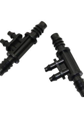 Barbed 8/11mm To 4/7mm Hose Connectors Four-Way Garden Water