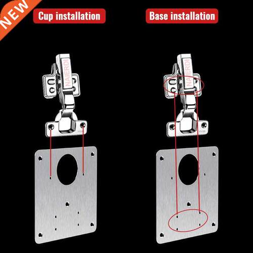 1/2/4/8PCS Hinge Repair Plate Resistant Stainless Steel Fur