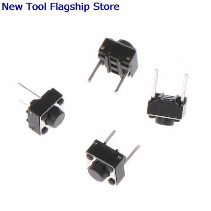 100 Pcs 6x6x5mm 2 Pin Micro Momentary Push Button Tactile Sw