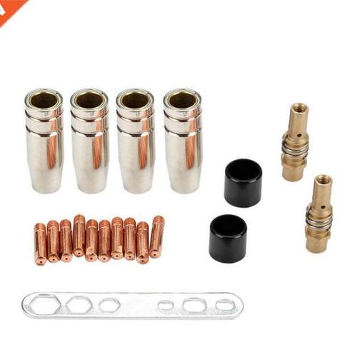 19Pcs Welding Nozzle New Contact Tip MB-15AK Argon Arc Weldi