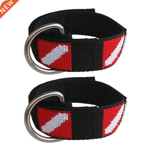 2pcs Scuba Diving Equipment Lanyard Wrist Loop Band with D
