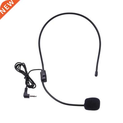 Portable Head-mounted Headset Microphone Wired .5mm Plug Gu
