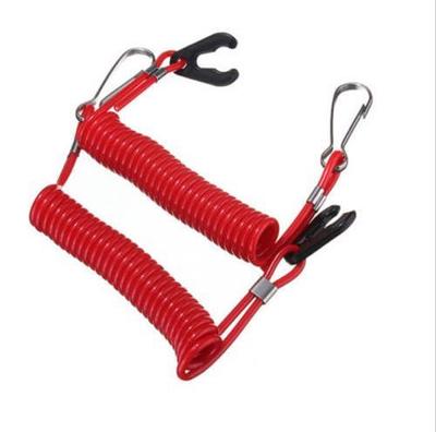 Red 1PCS Boat Outboard Engine Motor Lanyard Kill Stop Switch