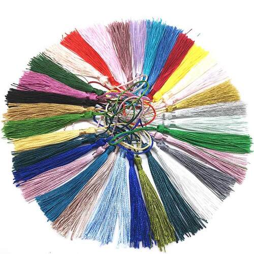 2PCS/Pack mixed color 7cm Hanging rope Silk Tassels fringe