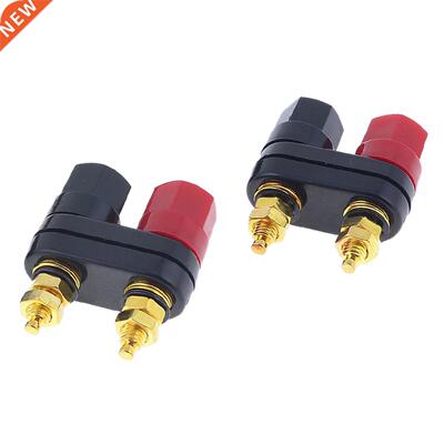 5 Pcs Black Red 5mm Thread Banana Jacks Binding Post
