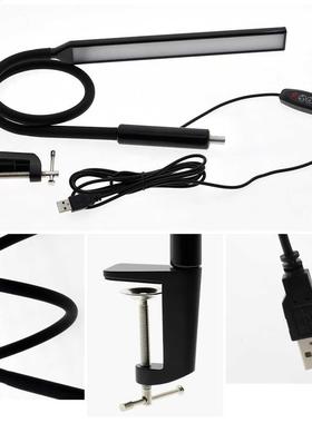 10W LED Clip Long Arm Desk Light Flexible Eye-protected Lamp