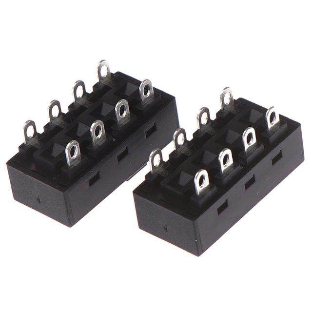 2pcs 12A 250V  Position 8 Pin Toggle Slide Switches LQ-10H