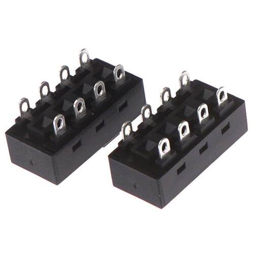 2pcs 12A 250V  Position 8 Pin Toggle Slide Switches LQ-10H
