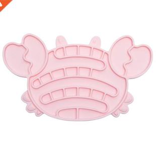 Dog Licking Pad Crab-Shaped Slow Feeder Mat Puzzle Feeders P