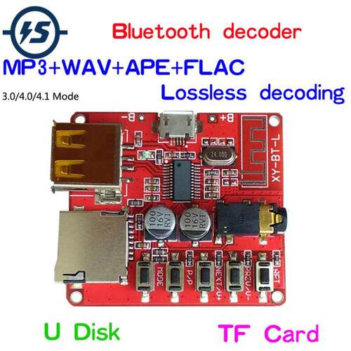 .7-5V Wireless Bluetooth MP Decoder Board BLE 4.1 Circuit