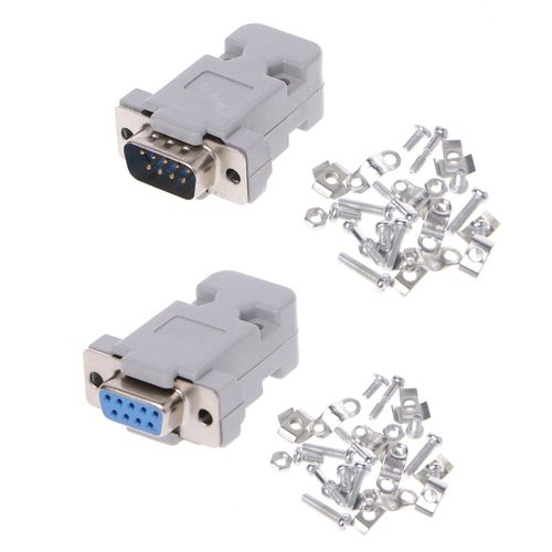 5 Sets 9 Pin Male/Female D-Sub Plug Solder Connector RS232