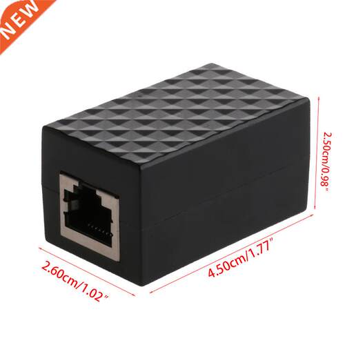 Shielded Aluminum Alloy Lightning Arrester RJ-45 Adapter Eth