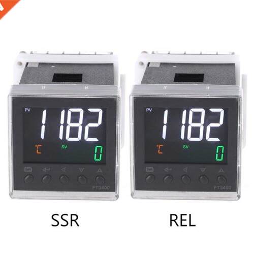 Relay SSR Output K J Pt100 PID Thermostat Din AC 100-240V Te