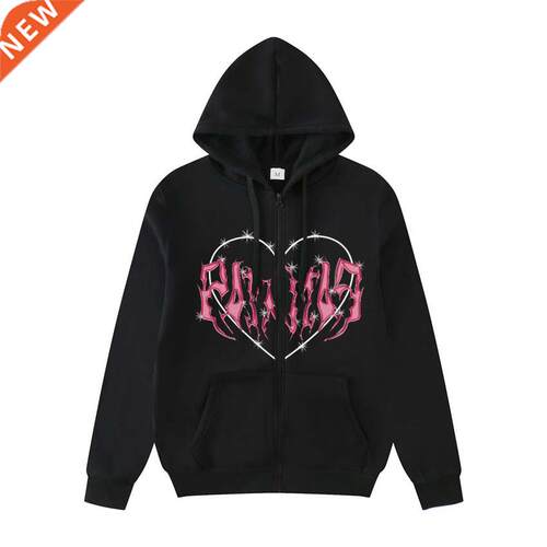 Zipper Lock Sweatshirts Clothing Women Hoodies Oversized Pri