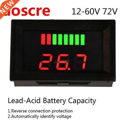 DC 2V-60V72V ACID Red Digital Lead Battery Capacity Indicato