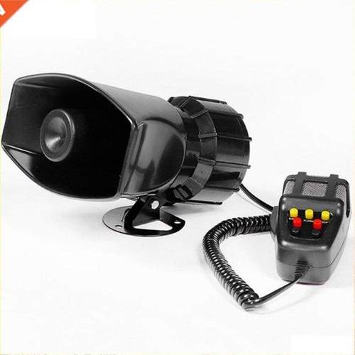 Tone Sound Car Emergency Siren Car Siren Horn Mic PA Speaker