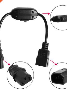 PDU UPS IEC 320 C14 Male To C13 Female Extension Cord With O