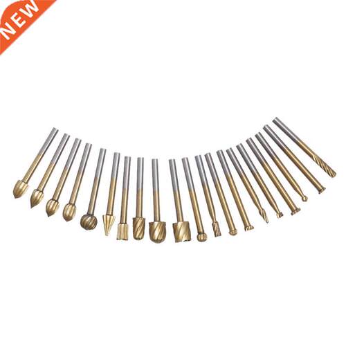 20pcs Mini Twist Bit HSS Titanium Coated Bit Set Tools 3mm R