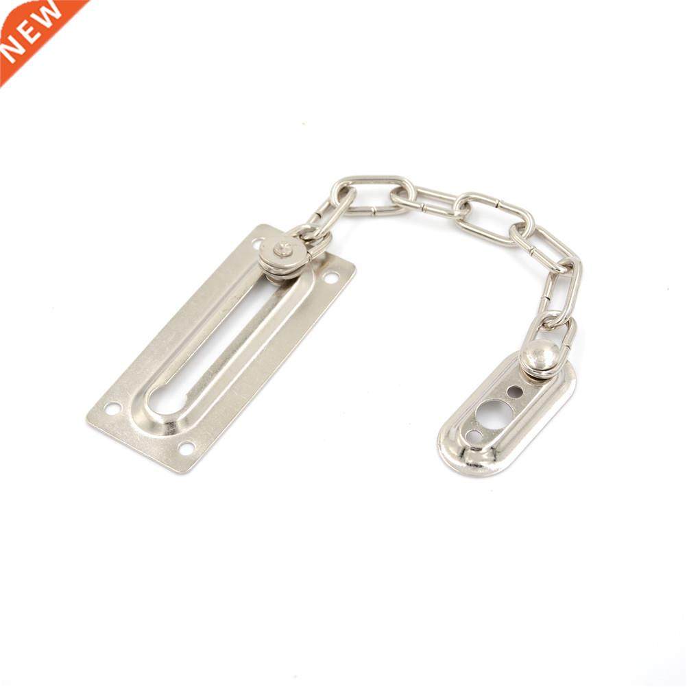 1pc Chrome Chain Door Safety Guard Latch Security Peep Bolt